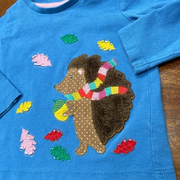 Mini Boden hedgehog top 9-12 months - Picture 2 of 5